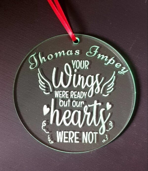 Personalised Memorial Ornament  (without stake)