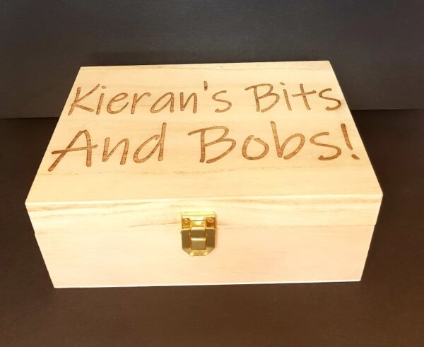 Personalised Wooden Box with Separate Compartments - Image 2