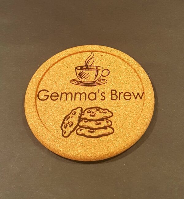 Personalised "Tea" Cork Coasters