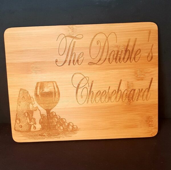 Personalised "Cheese and Wine" Design Bamboo Cheese Board - Image 2