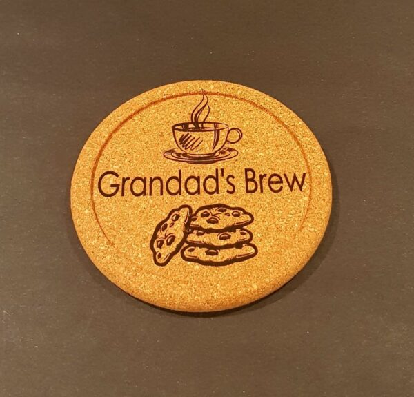 Personalised "Tea" Cork Coasters - Image 4