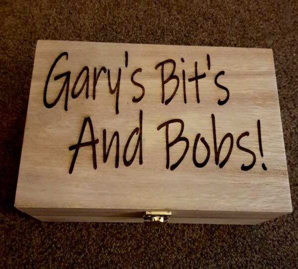 Personalised Wooden Box with Separate Compartments
