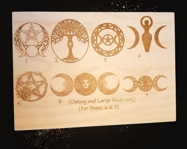 EXTRA LARGE Witches/Crystals Wooden Box - Image 4