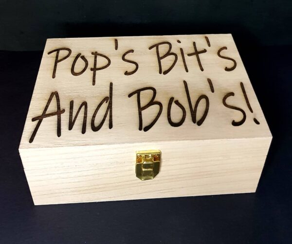 Personalised Wooden Box with Separate Compartments - Image 3
