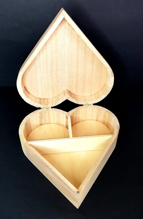 Mother's Day Personalised  Keepsake Wooden Heart Box - Image 3
