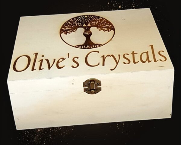 Personalised Large Wooden “Tree of Life” Design Crystal Box - Image 4