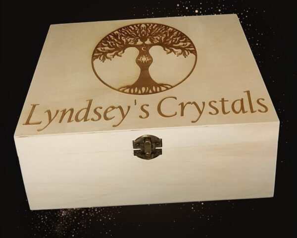 Personalised Large Wooden “Tree of Life” Design Crystal Box - Image 7