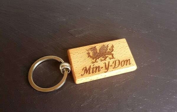 Rectangular Shaped Keyring with your Logo/Design