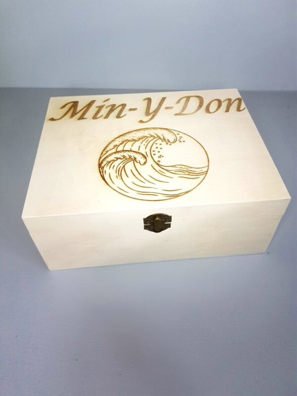 Business Supplies Storage Wooden Box with your Logo/Design