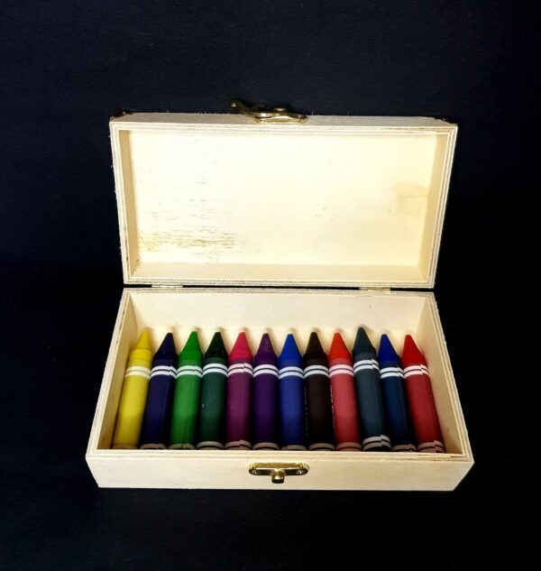 Crayon Boxes Engraved with your Design/Logo complete with Crayons - Image 2