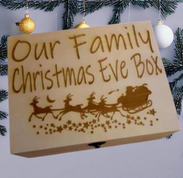 Personalised Wooden Large Christmas Eve Box - Image 2