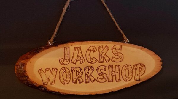 Personalised Rustic Log Hanging Sign/Plaque
