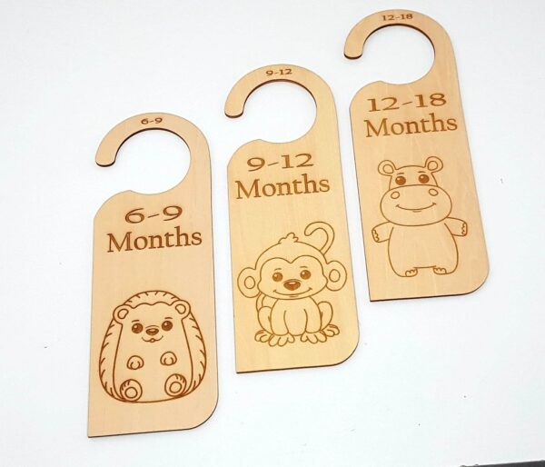 Set of 6 Cute Animal Baby Wardrobe Dividers - Image 3