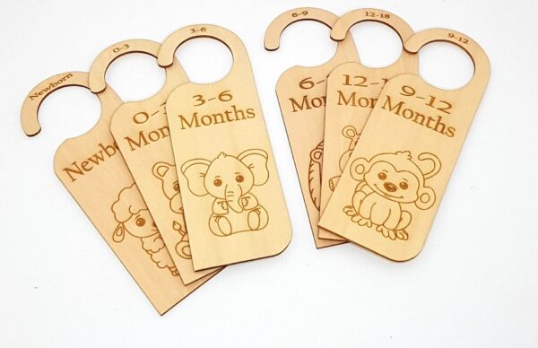 Set of 6 Cute Animal Baby Wardrobe Dividers