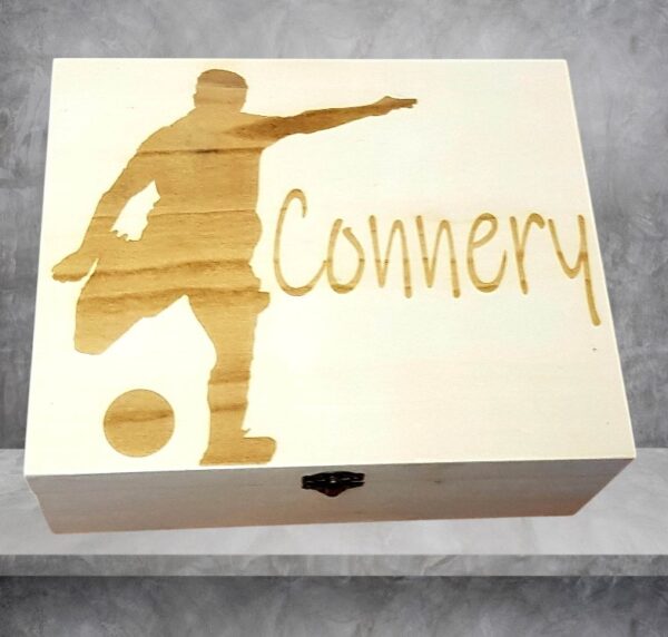 Personalised "Football" Design Wooden Box - Image 4