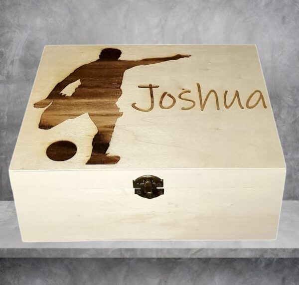 Personalised "Football" Design Wooden Box - Image 5