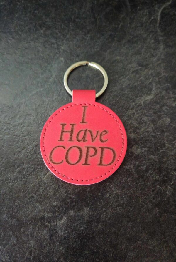 Faux Leather Medical Keyring - Image 2